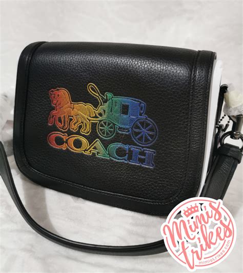 bolsa coach crossbody 2010 negra de tela